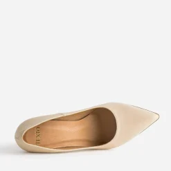 Stiletto TEXTO beige en cuir