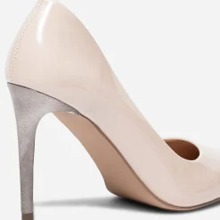 Stiletto TEXTO nude verni à talon miroir