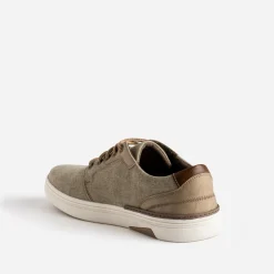 Tennis beige chiné en toile