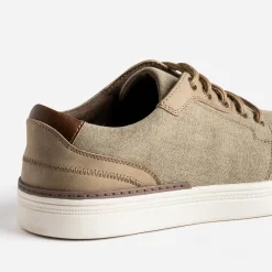 Tennis beige chiné en toile