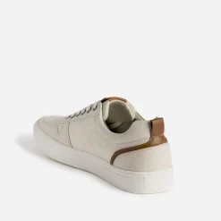 Tennis beige chiné en toile