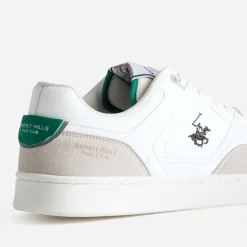 Tennis BEVERLY HILLS POLO CLUB blanche et vert détail vert