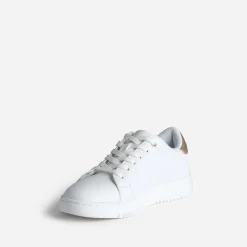 Tennis blanche brodée fleurs