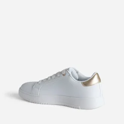 Tennis blanche brodée fleurs