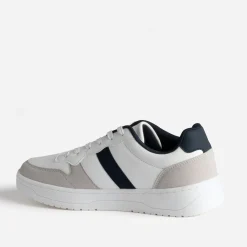 Tennis blanche, gris clair et marine