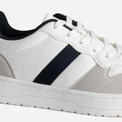 Tennis blanche, gris clair et marine