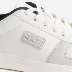 Tennis blanche, gris clair et marine