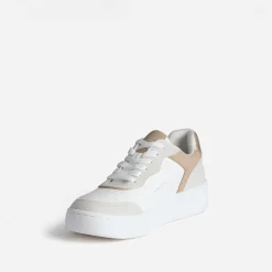 Tennis blanche, grise et beige