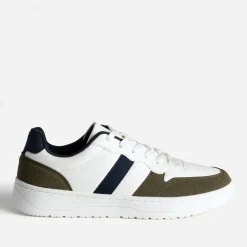 Tennis blanche, kaki et marine