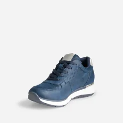 Tennis bleu marine perforée