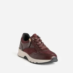 Tennis bordeaux bi-matière