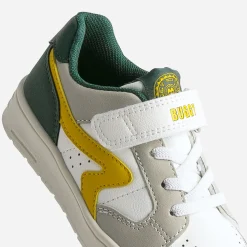 Tennis BUGGY blanche, grise, jaune, verte