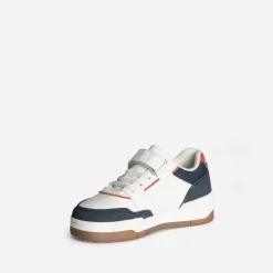 Tennis BUGGY blanche, marine et rouge