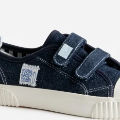 Tennis BUGGY marine toile façon jean