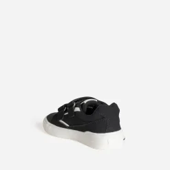 Tennis BUGGY noire en toile détails blancs