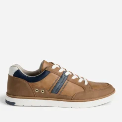 Tennis camel et bleu marine