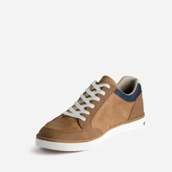 Tennis camel et bleu marine