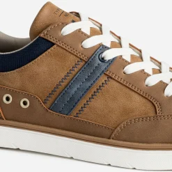 Tennis camel et bleu marine