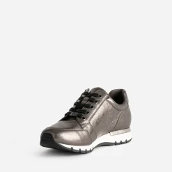Tennis CAPRICE bronze en cuir