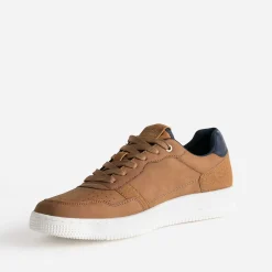 Tennis cognac suédé