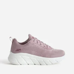 Tennis compensée SKECHERS rose mesh