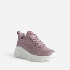 Tennis compensée SKECHERS rose mesh