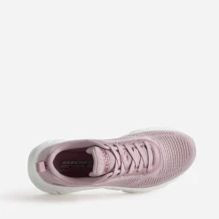 Tennis compensée SKECHERS rose mesh