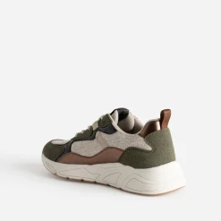 Tennis Dad shoes kaki multi-matières