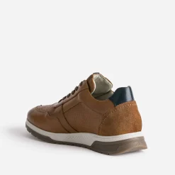 Tennis FLUCHOS camel en cuir