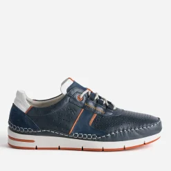 Tennis FLUCHOS marine en cuir