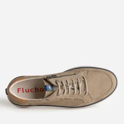 Tennis FLUCHOS taupe cuir détails marine