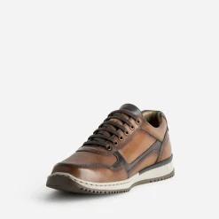 Tennis FRANCE ARNO cognac cuir