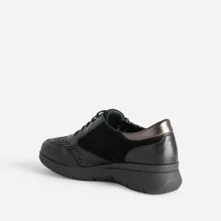 Tennis FRANCE ARNO noire en cuir