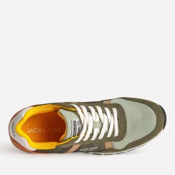 Tennis JACK&JONES kaki, vert amande, jaune