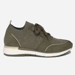 Tennis kaki tricotée