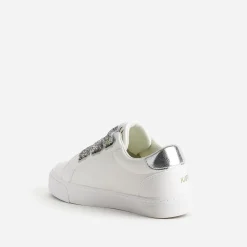 Tennis KAPORAL blanche à scratchs pailletés