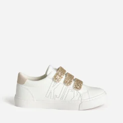 Tennis KAPORAL blanche scratchs dorés