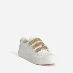 Tennis KAPORAL blanche scratchs dorés