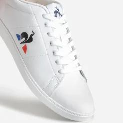 Tennis LE COQ SPORTIF blanche cuir logo tricolore