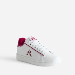 Tennis LE COQ SPORTIF blanc et bordeaux cuir