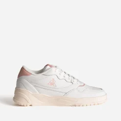 Tennis LE COQ SPORTIF blanche et rose en cuir
