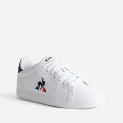 Tennis LE COQ SPORTIF blanche logo tricolore brodé
