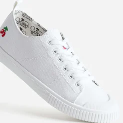 Tennis LE TEMPS DES CERISES blanche en toile