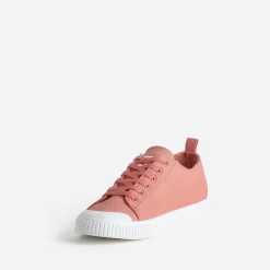 Tennis LE TEMPS DES CERISES corail en toile