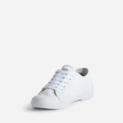 Tennis LE TEMPS DES CERISES blanche effet dentelle