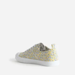 Tennis LE TEMPS DES CERISES jaune toile imprimée