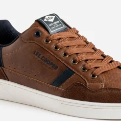 Tennis LEE COOPER cognac et marine