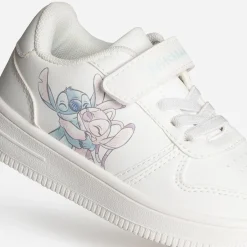 Tennis LILO & STITCH blanche à scratch