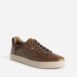 Tennis marron en cuir