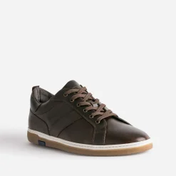 Tennis marron en cuir